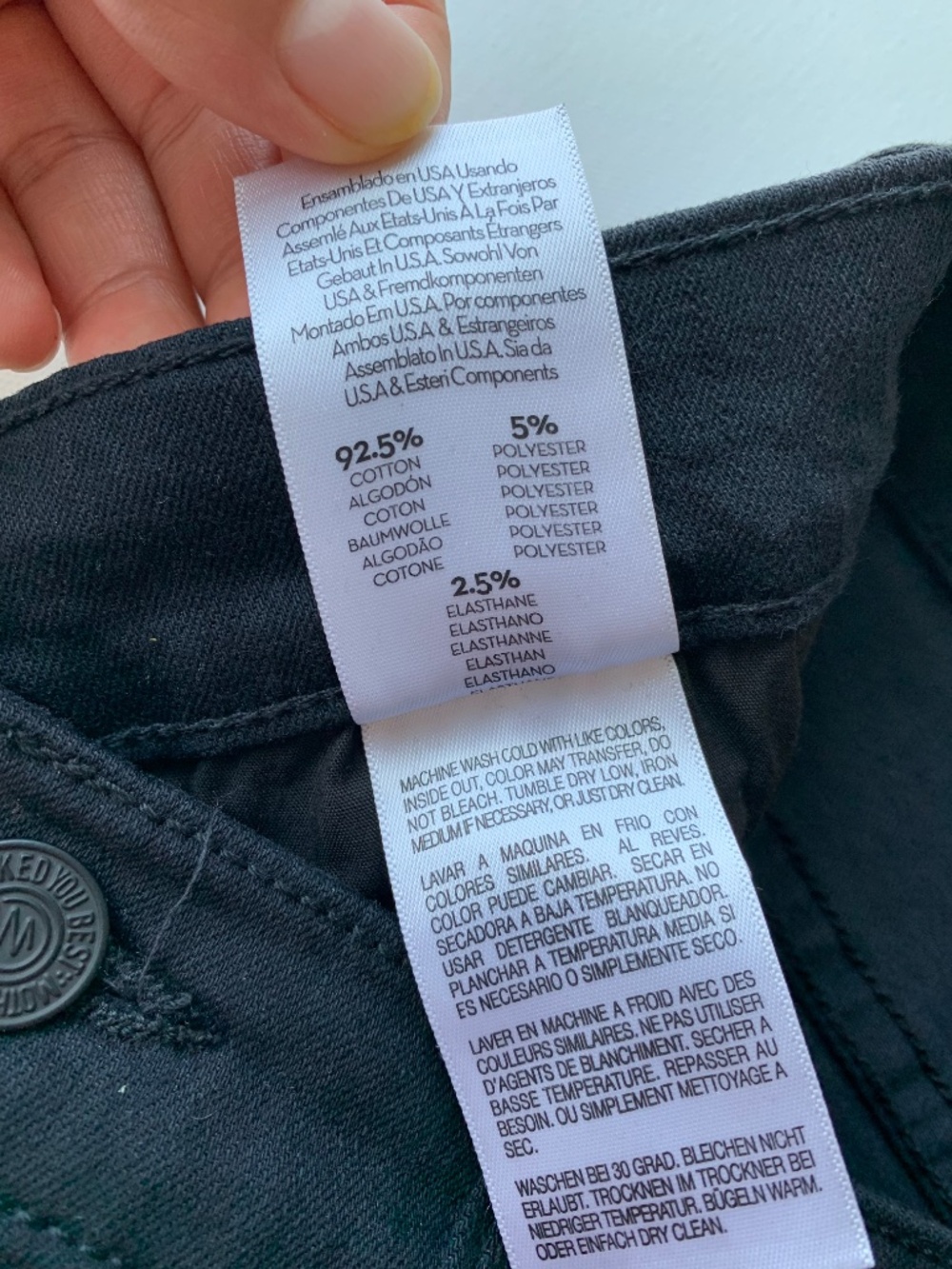 MOTHER The Insider Crop Step Fray jeans Women's Size 28 in Black - Picture 15 of 16
